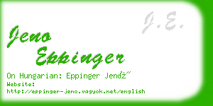 jeno eppinger business card